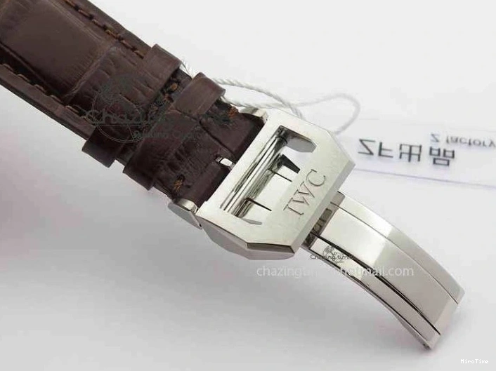 MIROTIME 0312 Unique Portuguese IW3714 Diam ZF V2 1:1 Best Edition Gray Dial On Brown Leather Strap A79350 (Slim Movement) 7250